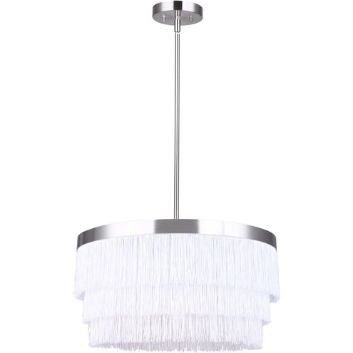 Syren 3 Light 18 inch Brushed Nickel Chandelier Ceiling Light