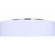 Landra 3 Light 19 inch Brushed Nickel Flush Mount Ceiling Light
