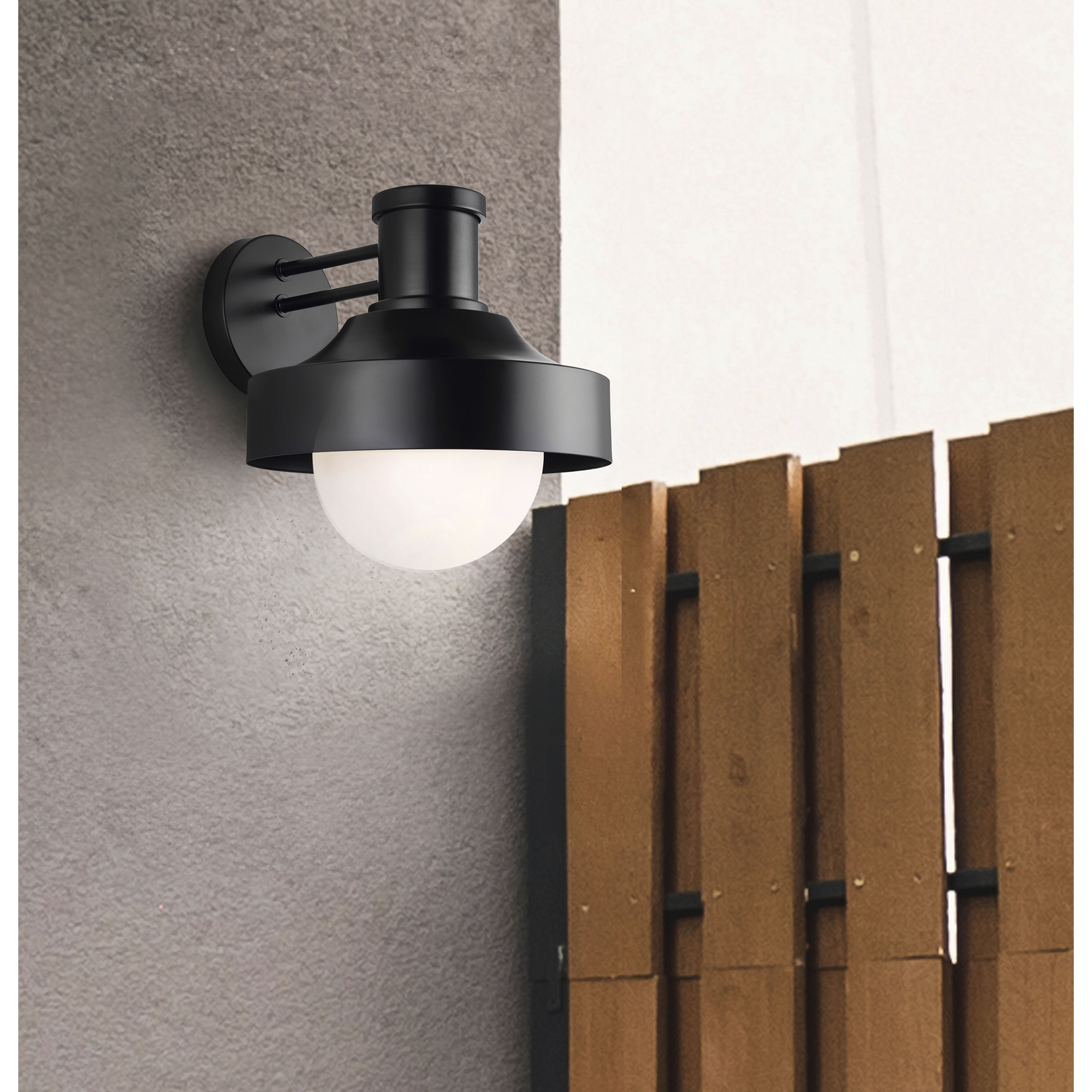 Baylor 1 Light 12.88 inch Black Outdoor Lantern