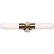 Bevin 2 Light 4.75 inch Gold Wall Light