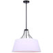 Anton 3 Light 18 inch Black Chandelier Ceiling Light