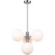 Farris 4 Light 20 inch Brushed Nickel and Matte Grey Pendant Lighting Ceiling Light