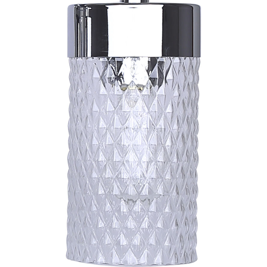 Eden 1 Light 6.88 inch Chrome Vanity Light Wall Light
