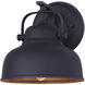 Louis 1 Light 9 inch Matte Black Outdoor Down Light