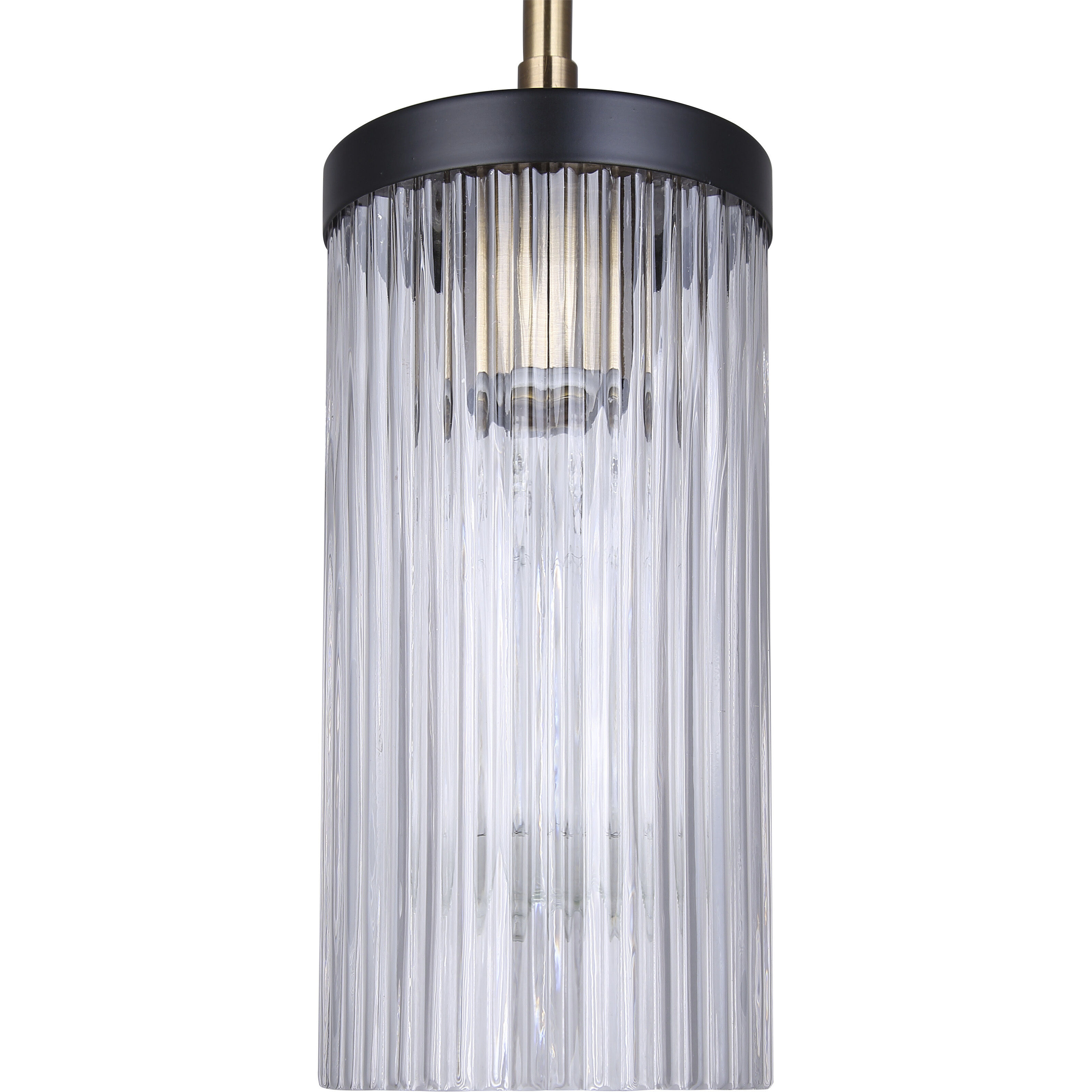 Jenner 1 Light 4.75 inch Matte Black and Gold Pendant Ceiling Light