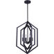 Madison 4 Light 16 inch Black Chandelier Ceiling Light