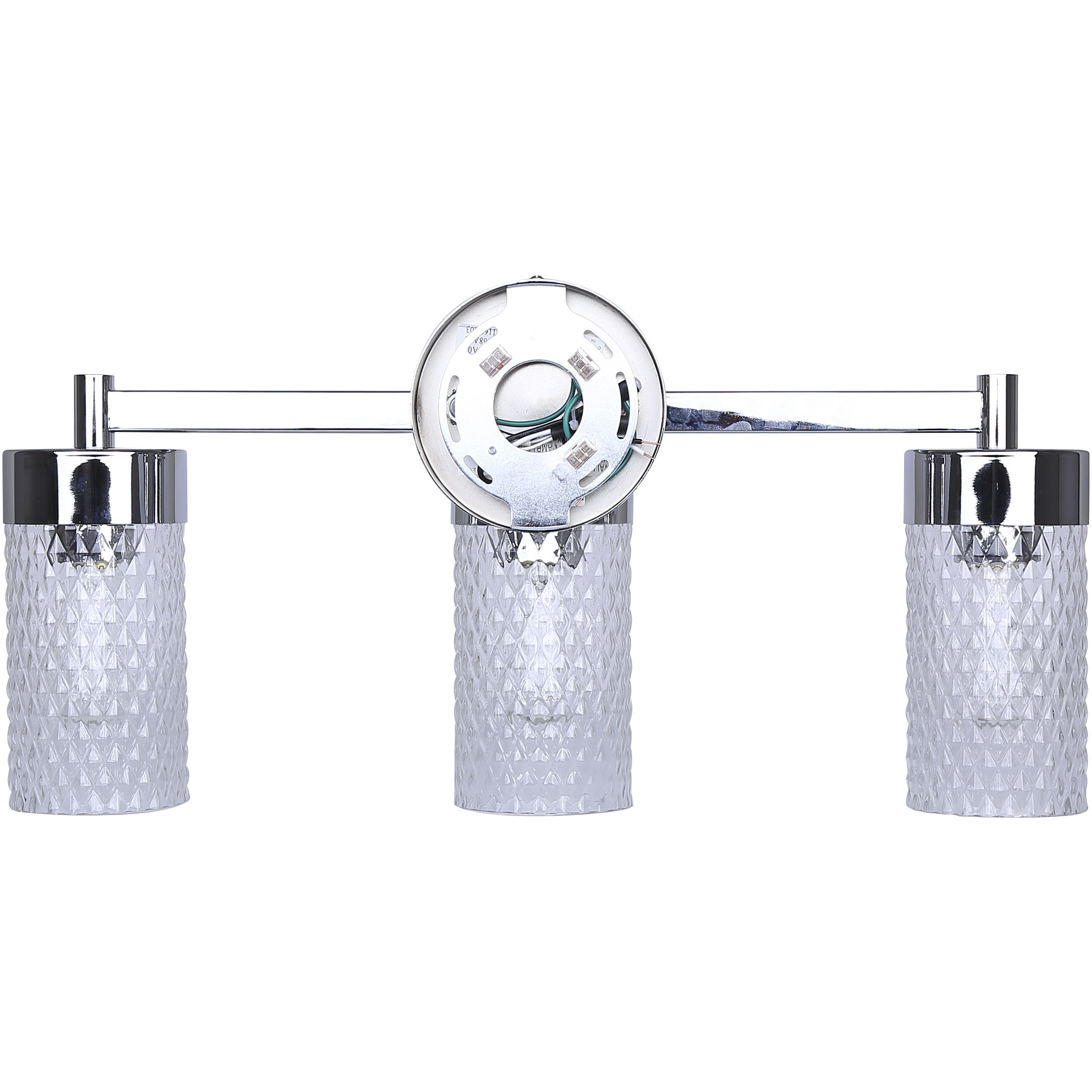 Eden 3 Light 23.25 inch Chrome Vanity Light Wall Light