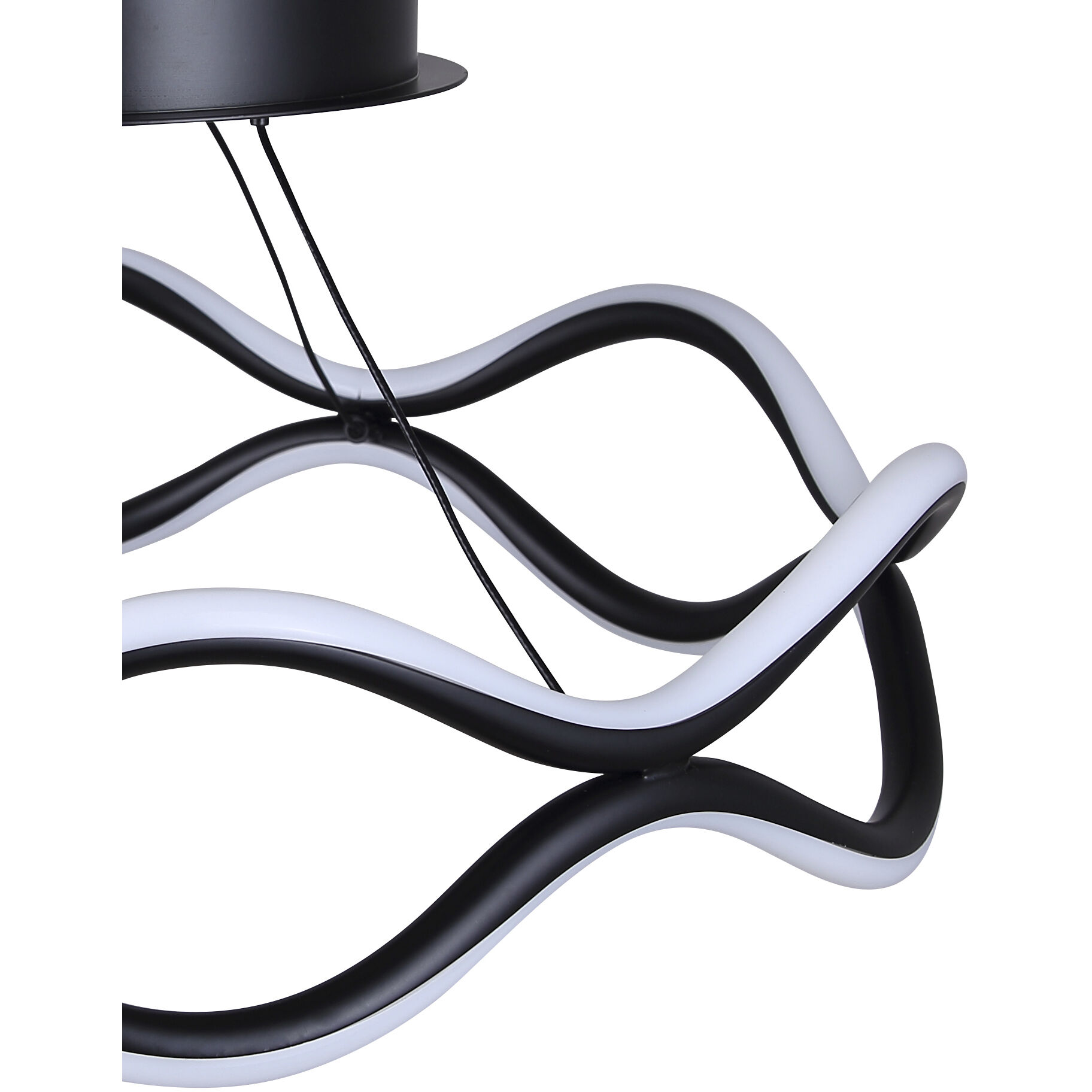 Castra LED 16.88 inch Black Semi-Flush Mount Ceiling Light