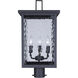Shana 3 Light 22 inch Black Outdoor Post Lantern