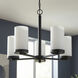 Britton 5 Light 21 inch Matte Black Chain Chandelier Ceiling Light