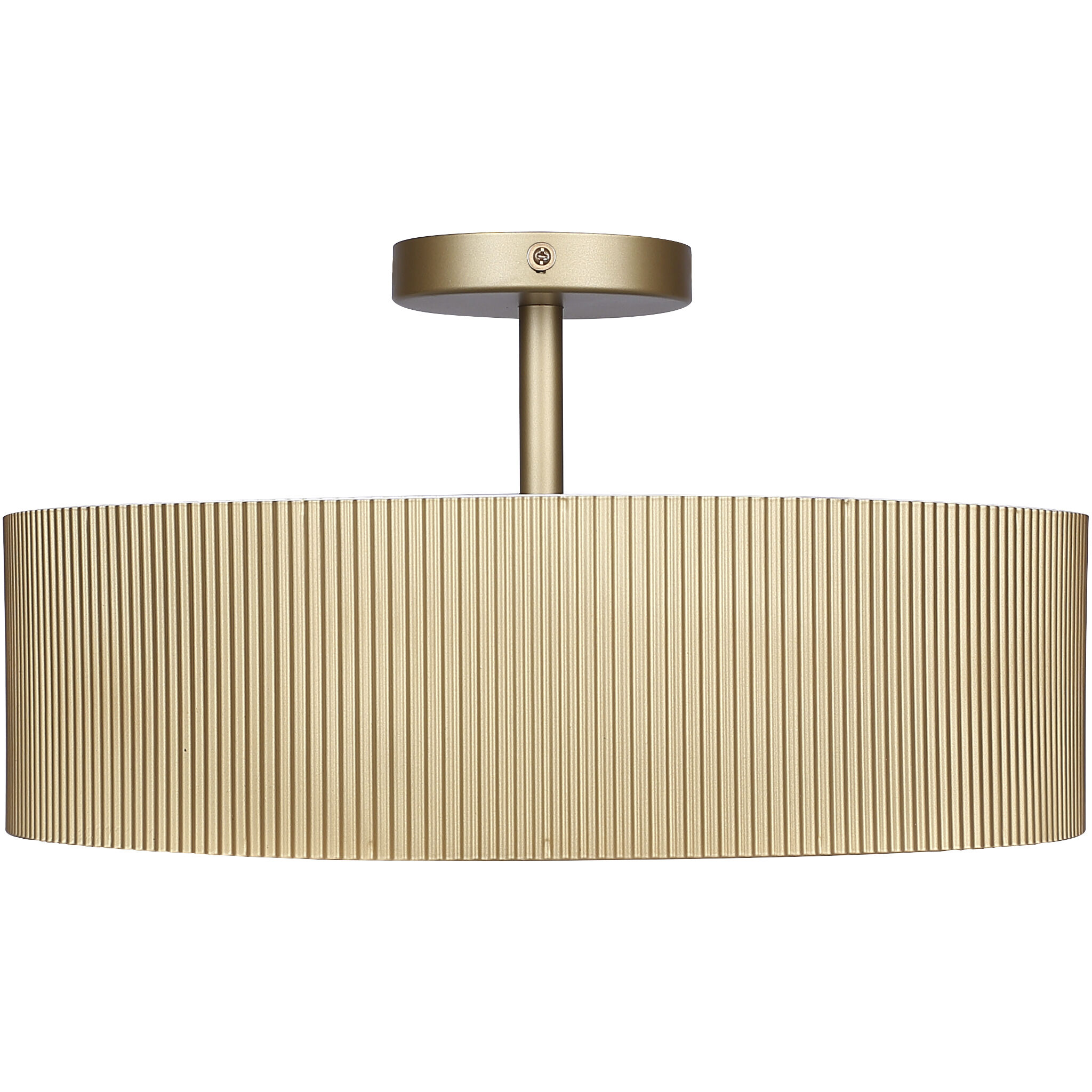 Scarlett 18 inch Gold Semi-Flush Mount Ceiling Light