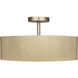 Scarlett 18 inch Gold Semi-Flush Mount Ceiling Light
