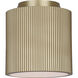 Scarlett 8 inch Gold Semi-Flush Mount Ceiling Light