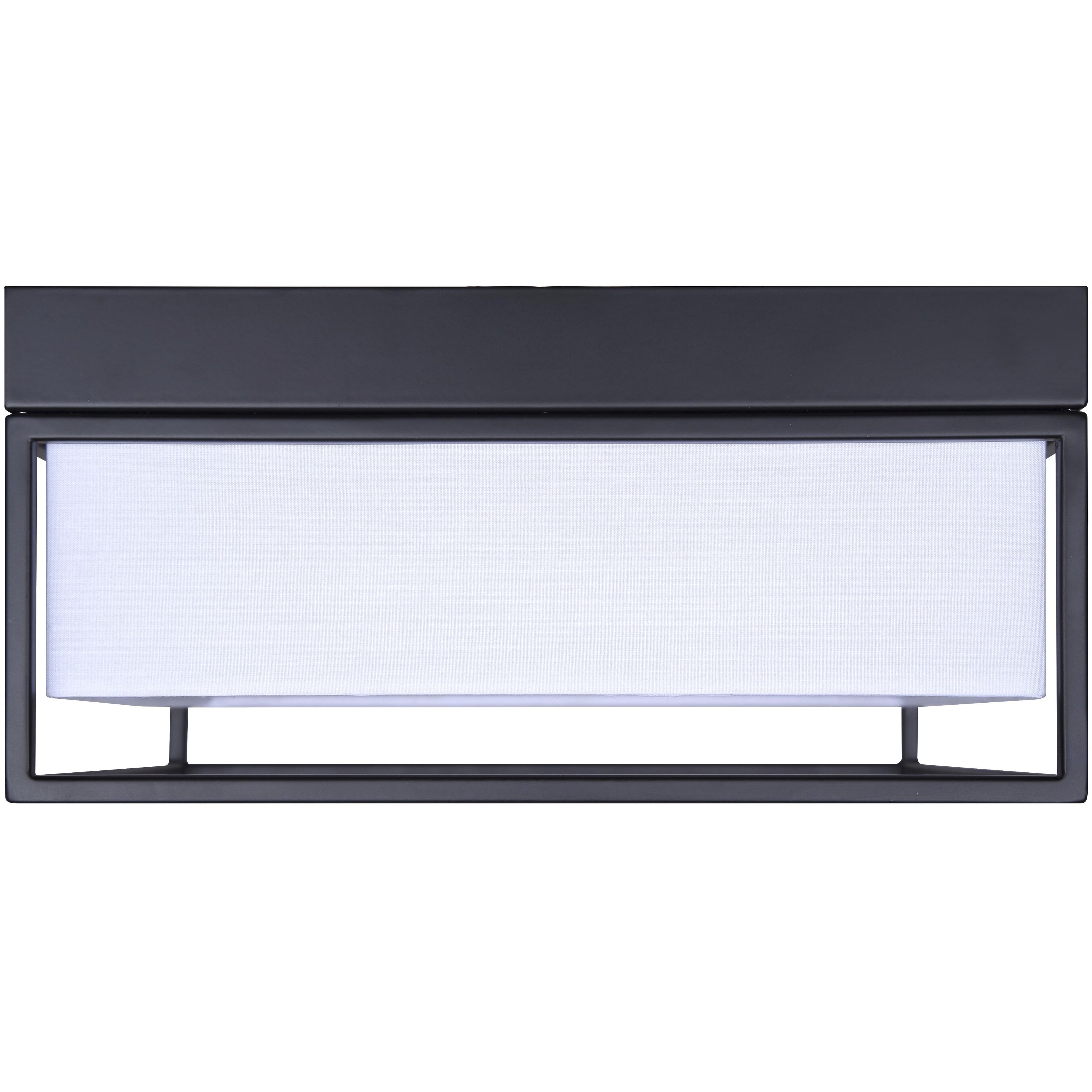 Bretton LED 12 inch Black Flush Mount Ceiling Light