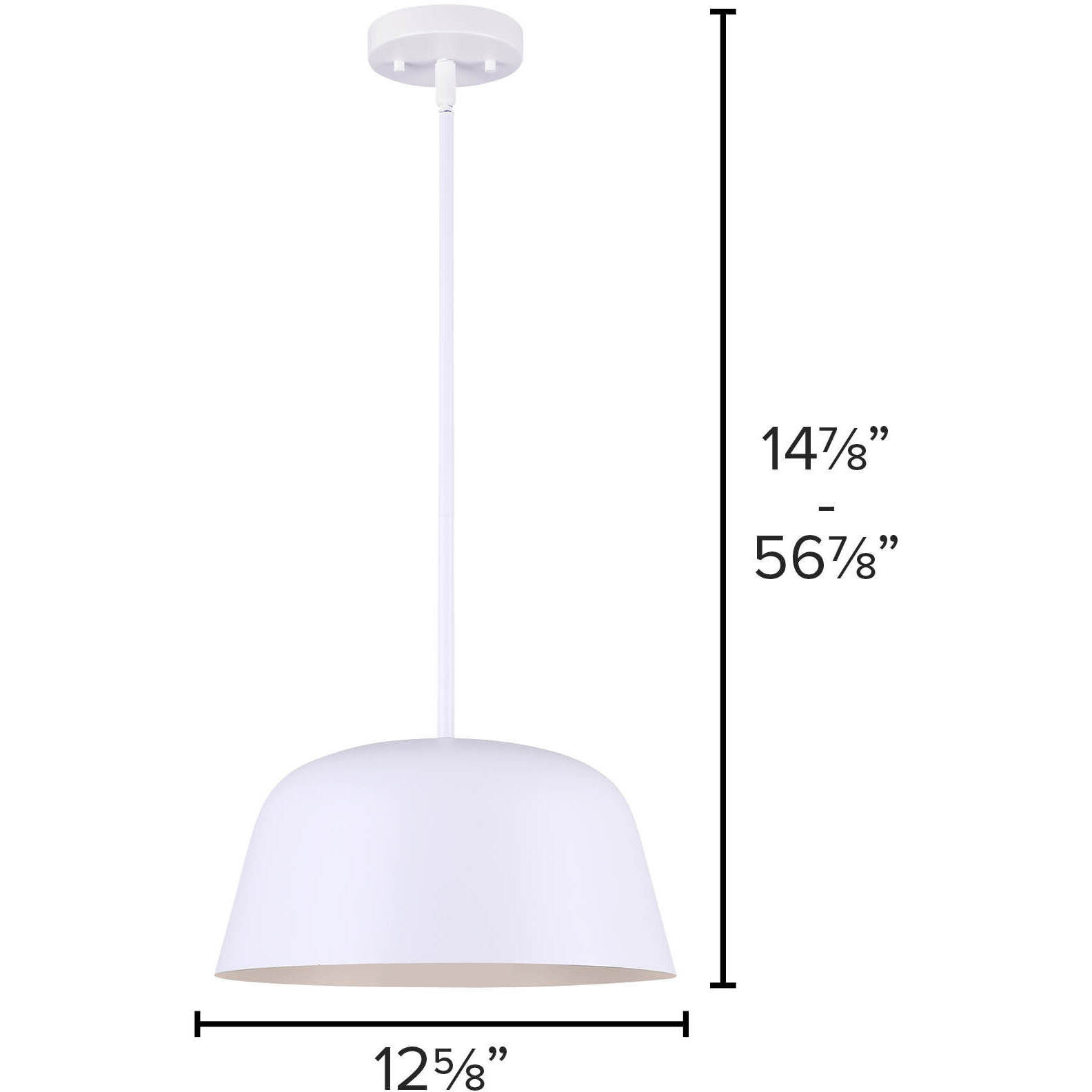 Kiliam 1 Light 12.63 inch Matte White Pendant Ceiling Light