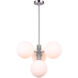 Farris 4 Light 20 inch Brushed Nickel and Matte Grey Pendant Lighting Ceiling Light