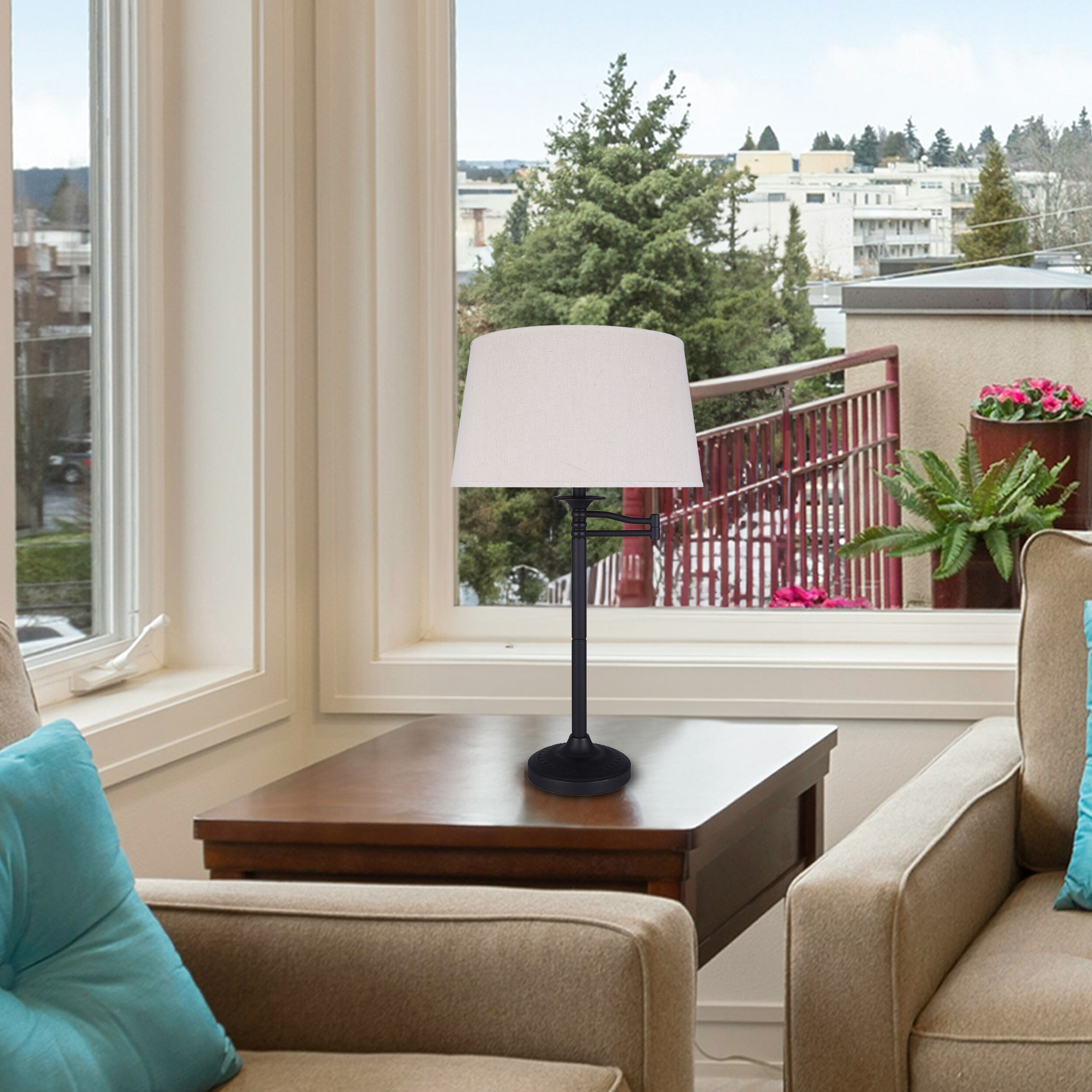 Oscar 29 inch 150.00 watt Oil Rubbed Bronze Table Lamp Portable Light