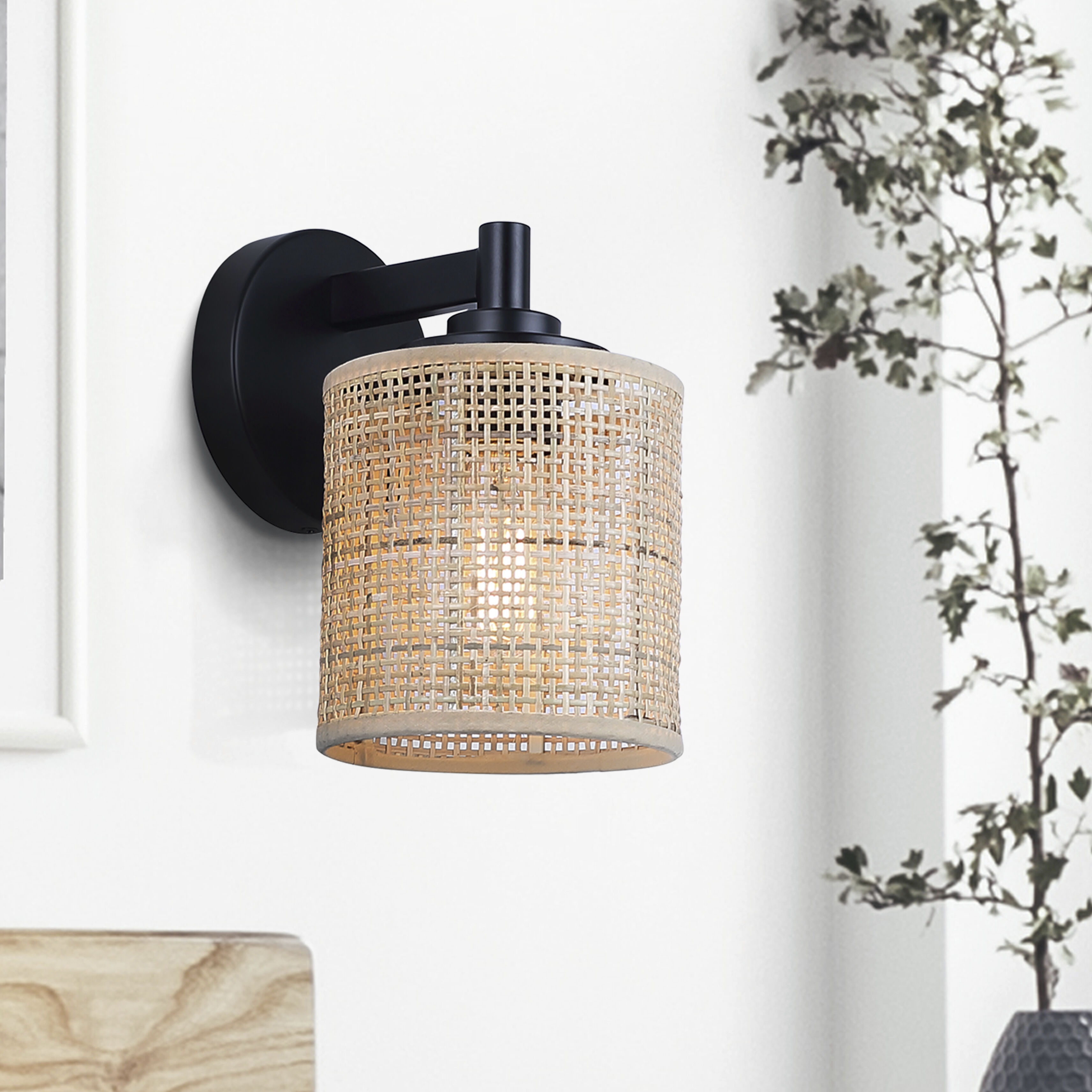 Meadow 1 Light 7.5 inch Black Vanity Light Wall Light