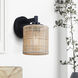 Meadow 1 Light 7.5 inch Black Vanity Light Wall Light
