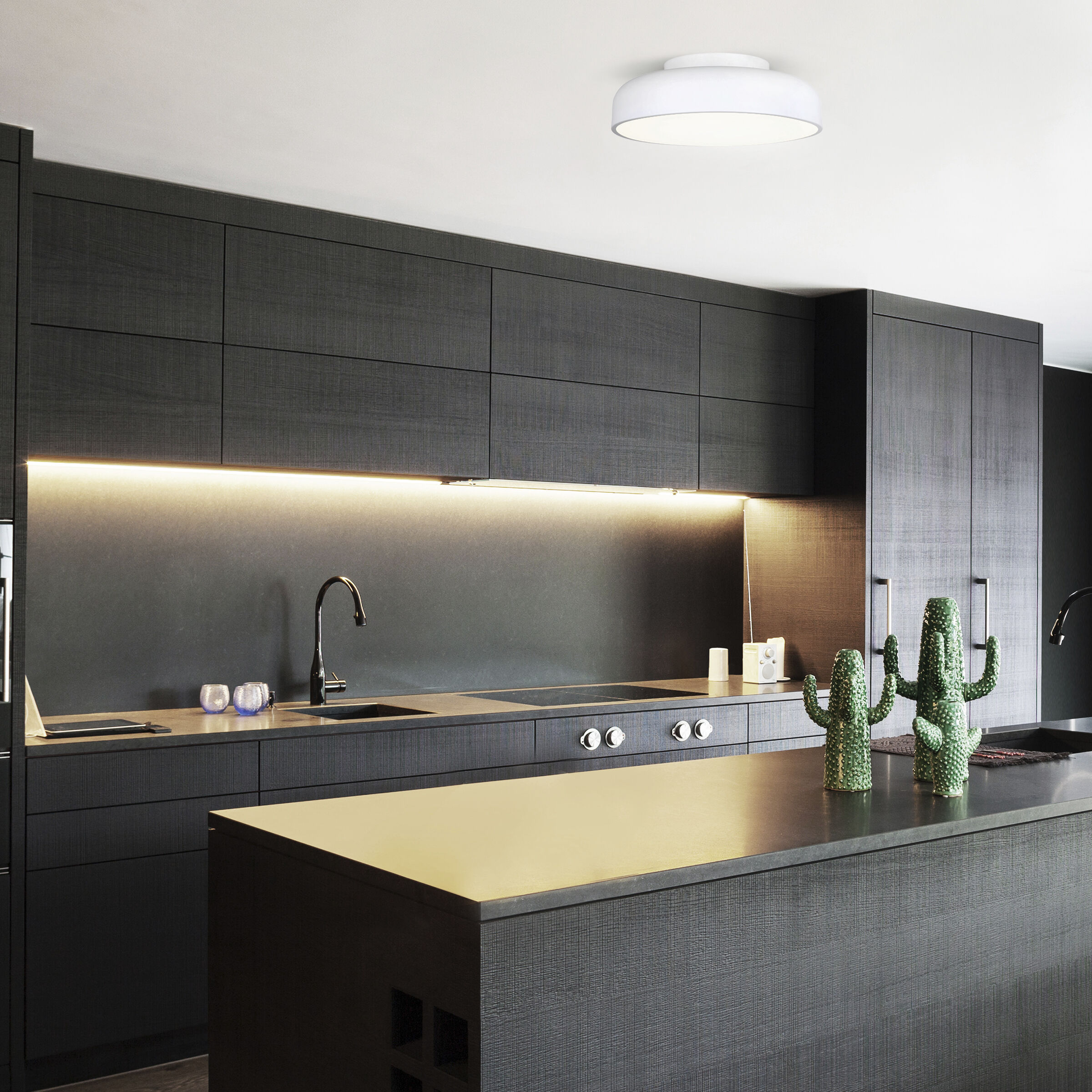 Zaria LED 13.88 inch White Flush Mount Ceiling Light