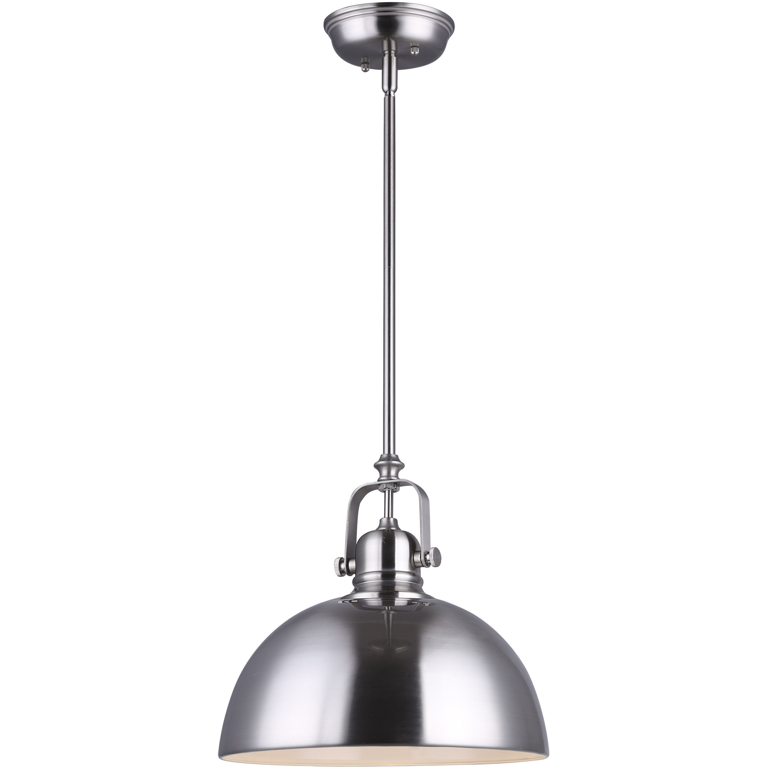 Madison 1 Light 9 inch Brushed Nickel Pendant Light Ceiling Light