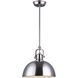 Madison 1 Light 9 inch Brushed Nickel Pendant Light Ceiling Light