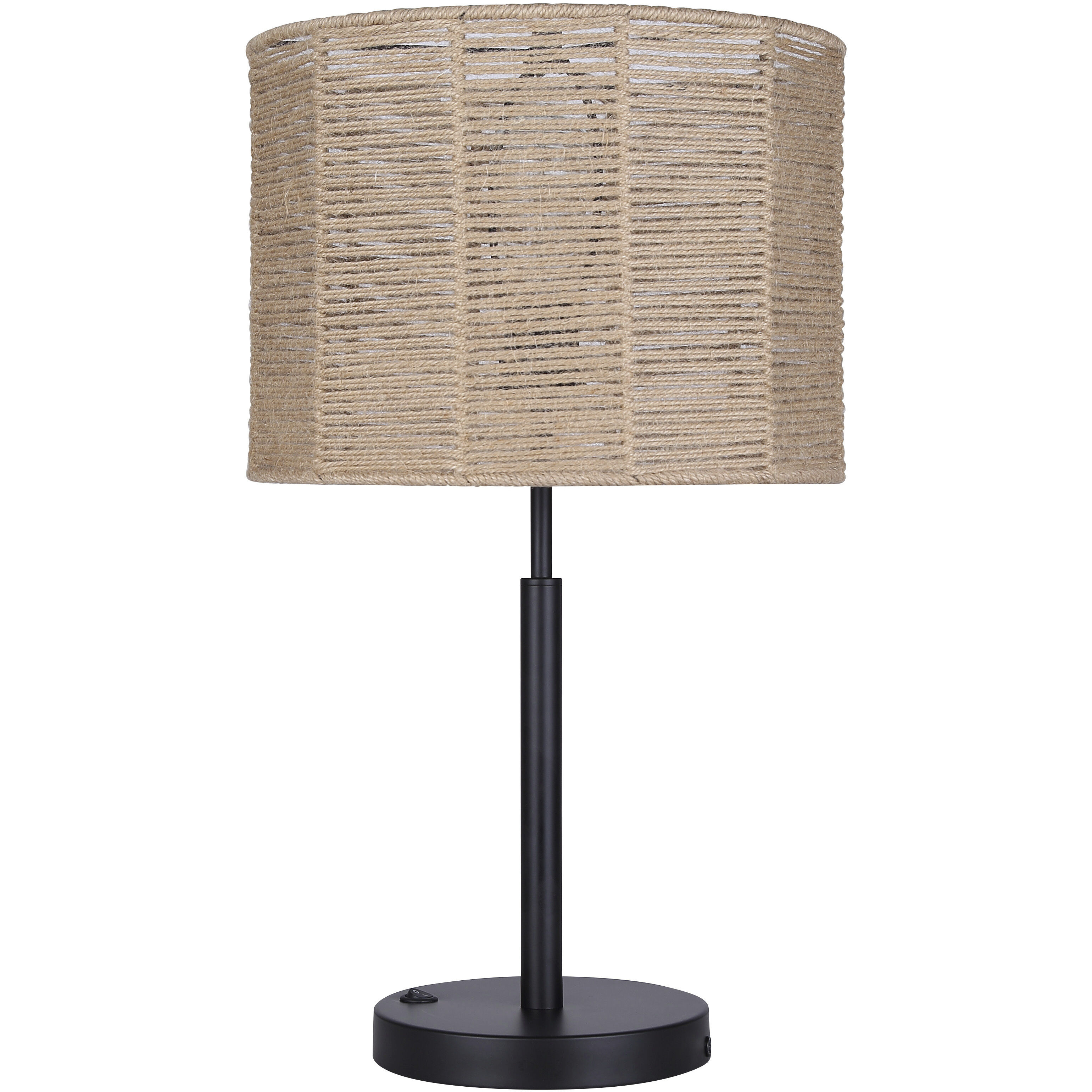 Lano 24 inch 60.00 watt Matte Black Table Lamp Portable Light
