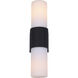 June 2 Light 4.38 inch Black Outdoor Lantern