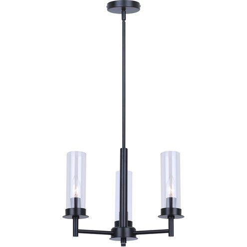 Benson 3 Light 16 inch Black Chandelier Ceiling Light