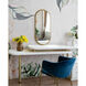 Lyra 27 X 12 inch Matte Black Décor Mirror