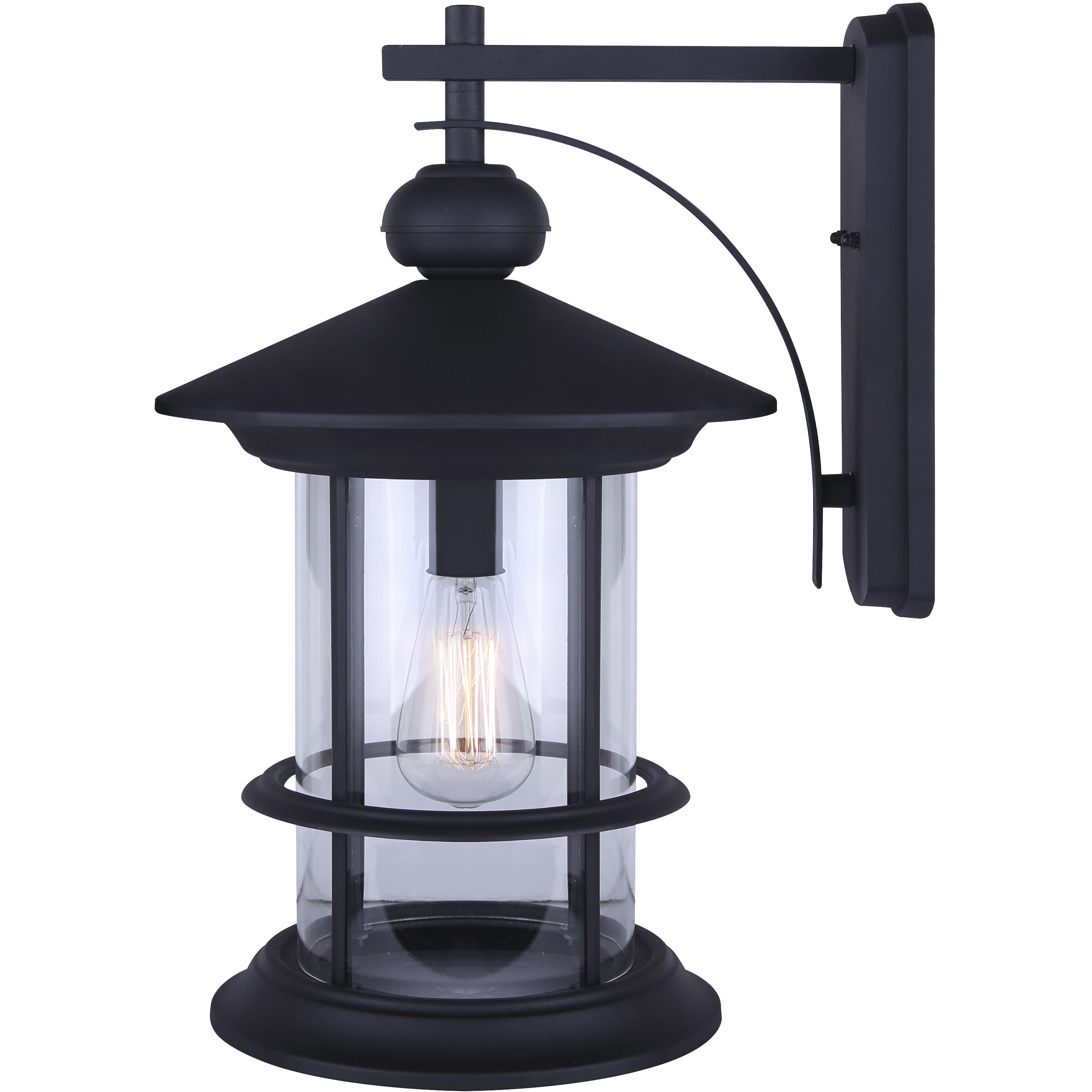 Madison 1 Light 19 inch Black Outdoor Downlight