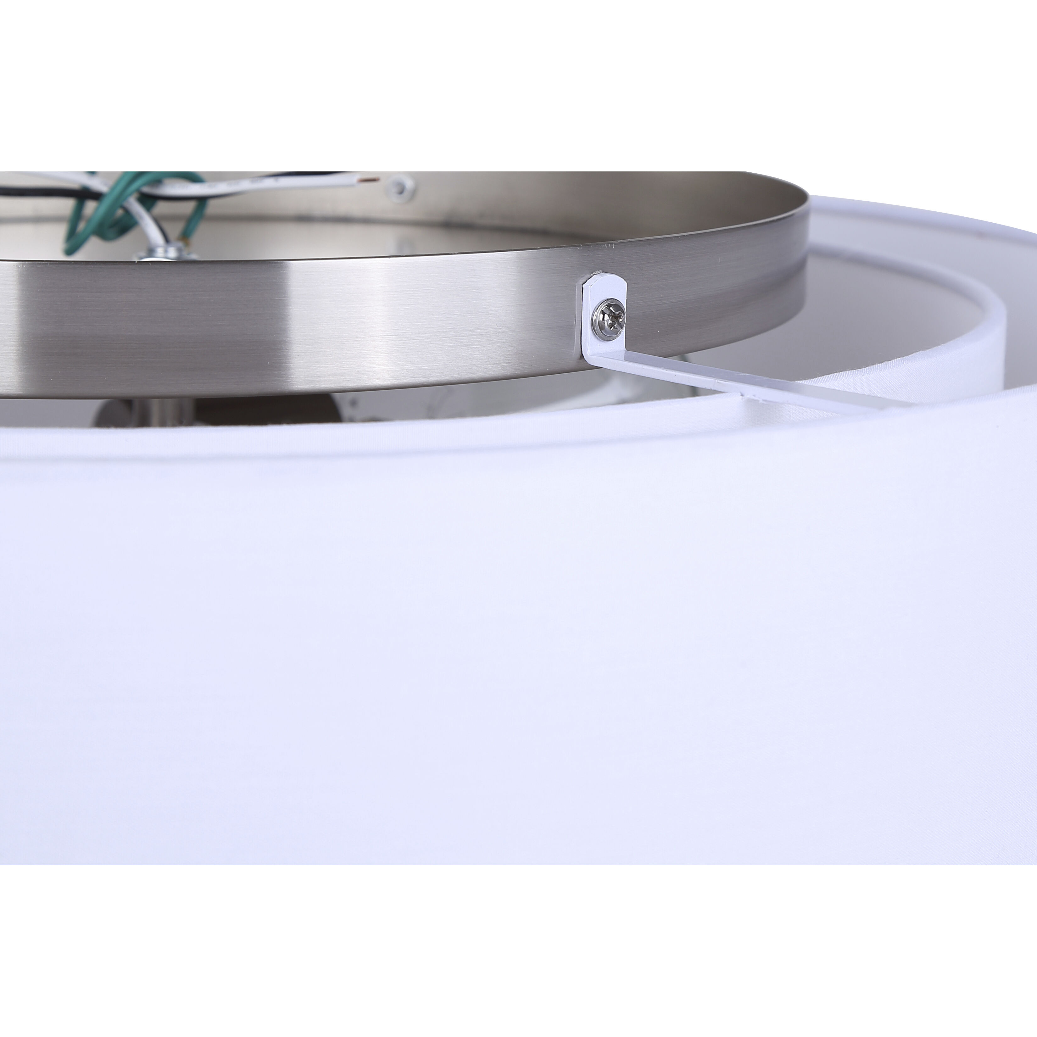 Landra 3 Light 19 inch Brushed Nickel Flush Mount Ceiling Light