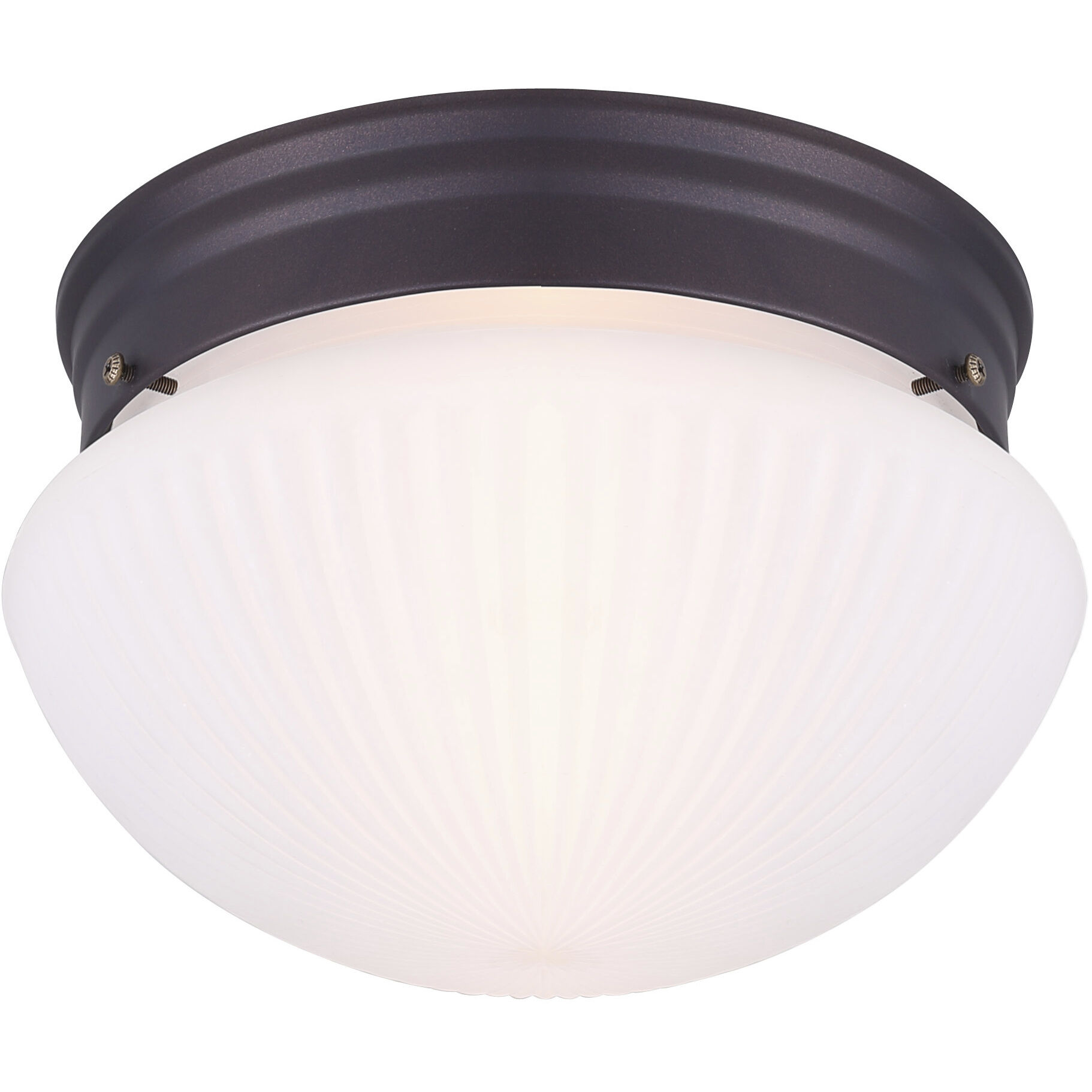 Madison 1 Light 9.5 inch Oil Rubbed Bronze Flush Mount Ceiling Light