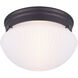 Madison 1 Light 9.5 inch Oil Rubbed Bronze Flush Mount Ceiling Light