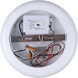 Zaria LED 18.25 inch White Chandelier Ceiling Light