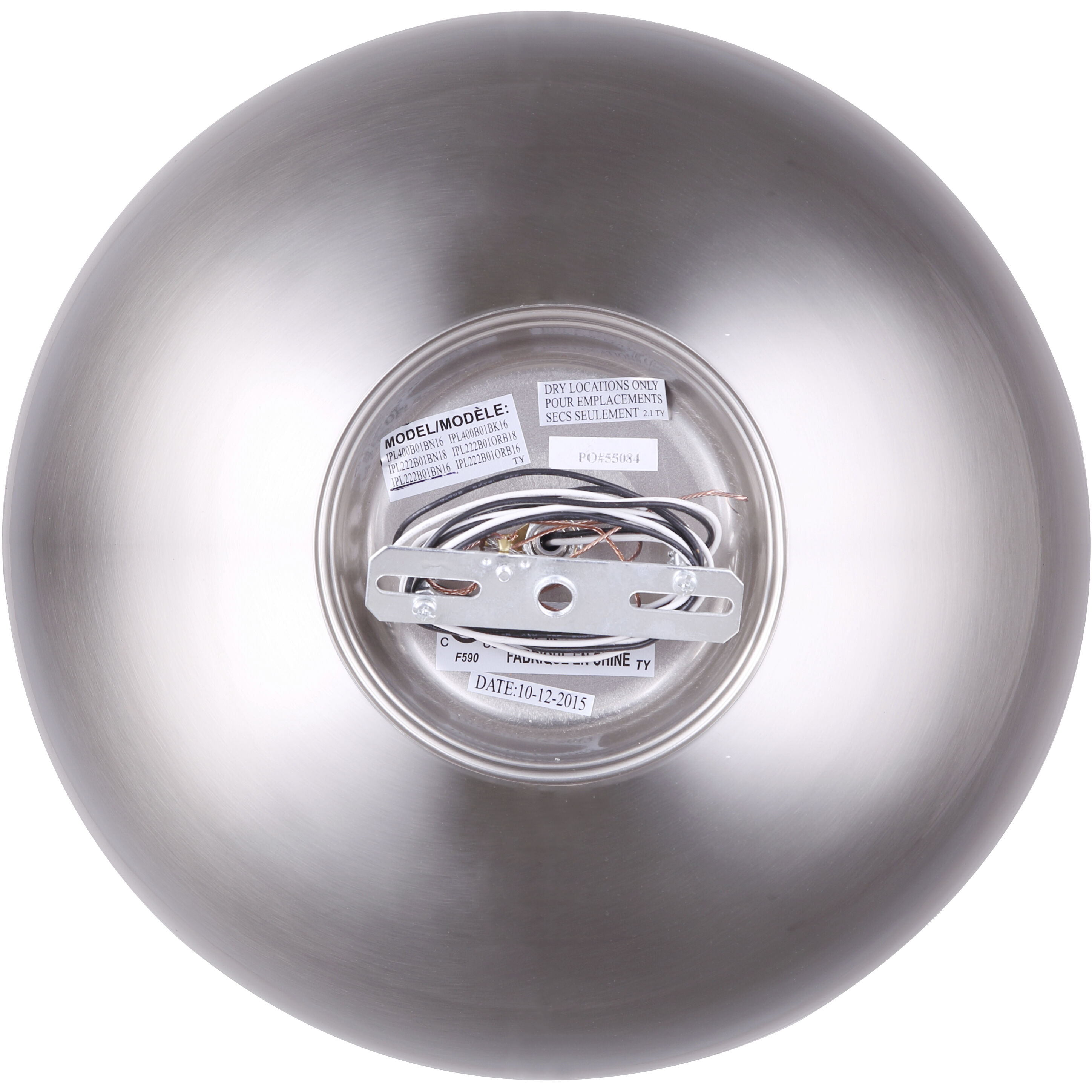 Madison 1 Light 9 inch Brushed Nickel Pendant Light Ceiling Light