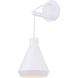 Byck 1 Light 7 inch Matte White Wall Fixture Wall Light