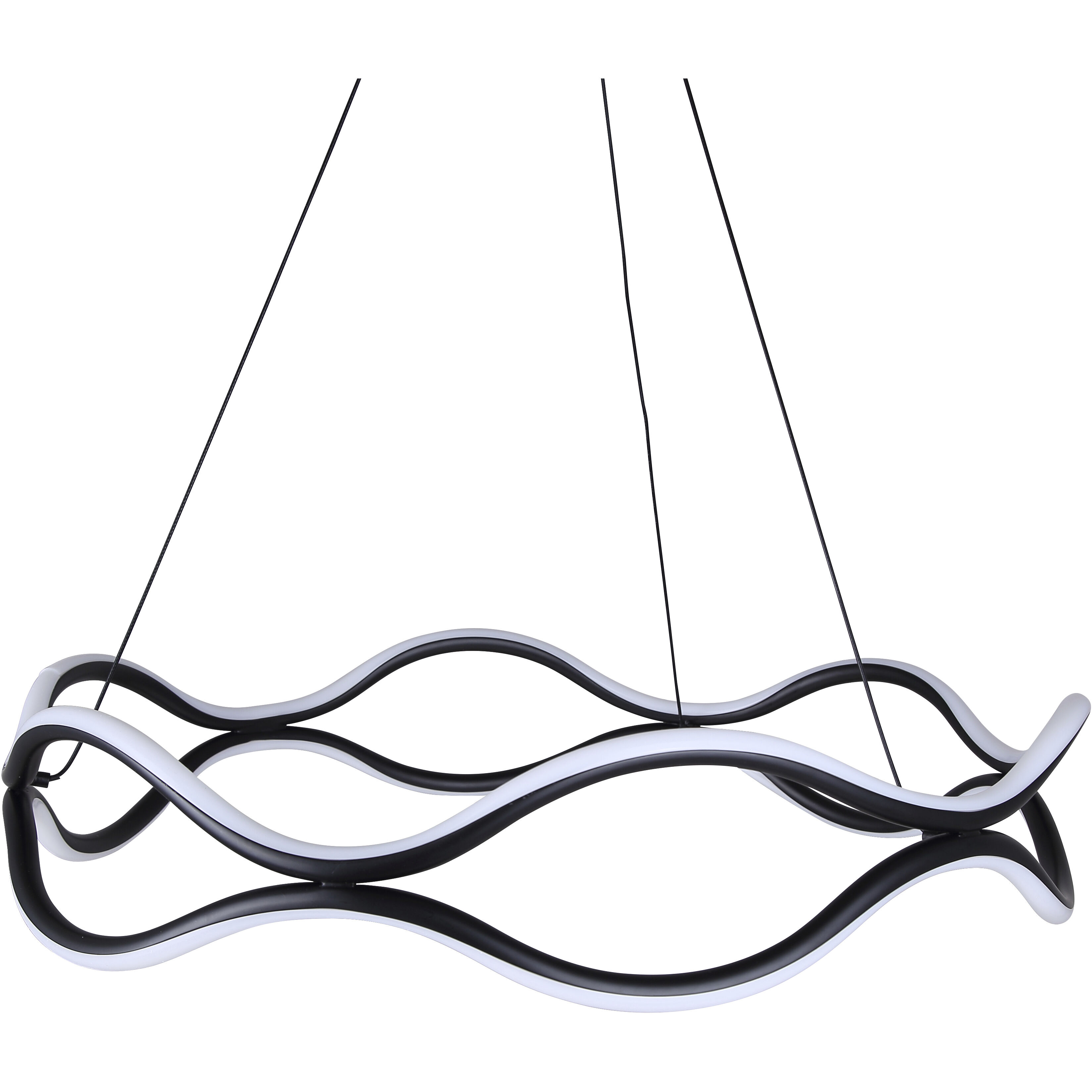 Castra LED 23.13 inch Black Chandelier Ceiling Light