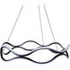 Castra LED 23.13 inch Black Chandelier Ceiling Light
