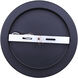 Britton 1 Light 9 inch Matte Black Flush Mount Ceiling Light in Flat Opal Glass