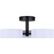 Carmynn LED 21.13 inch Black Semi-Flush Mount Ceiling Light