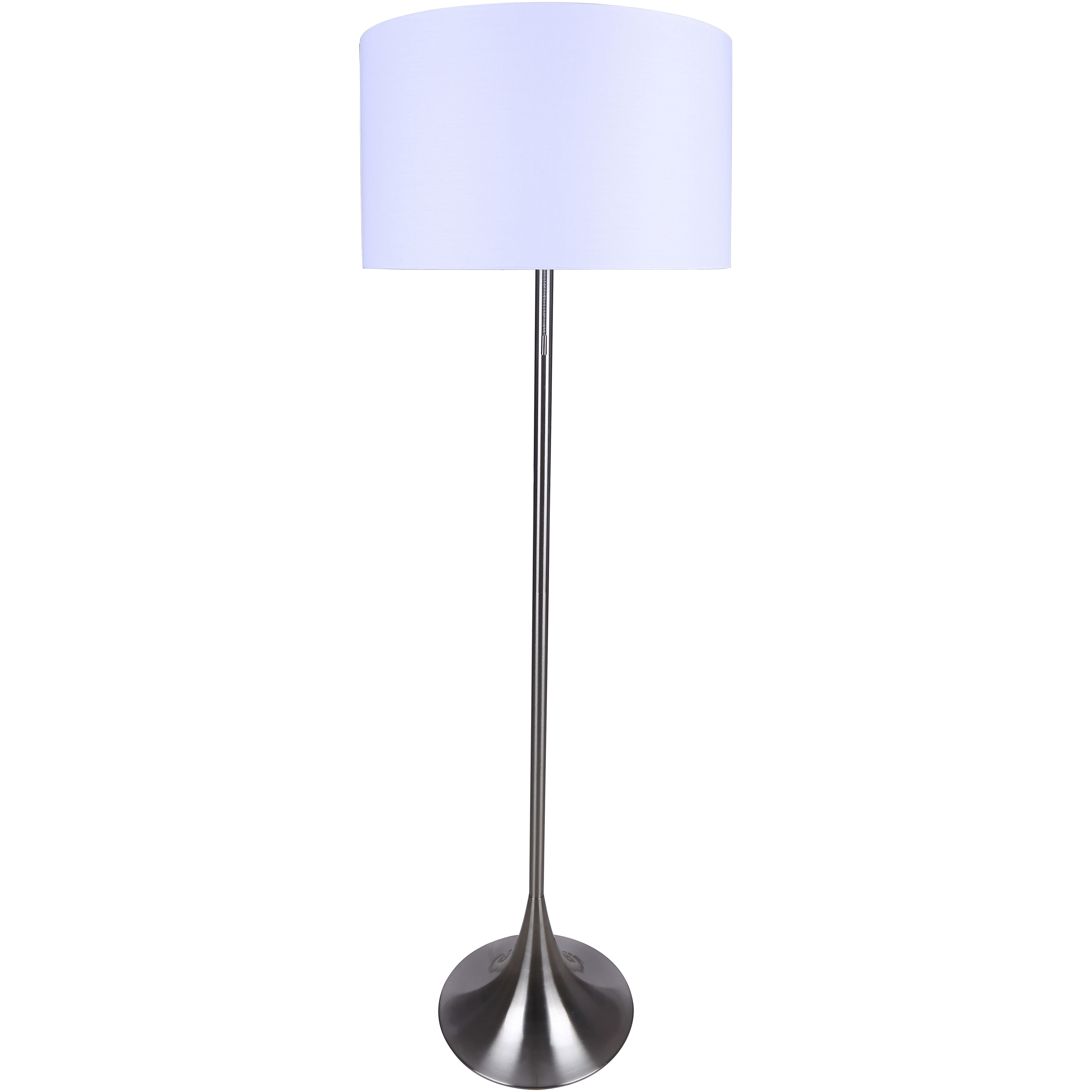 Clara 61 inch 100.00 watt Brushed Nickel Floor Lamp Portable Light