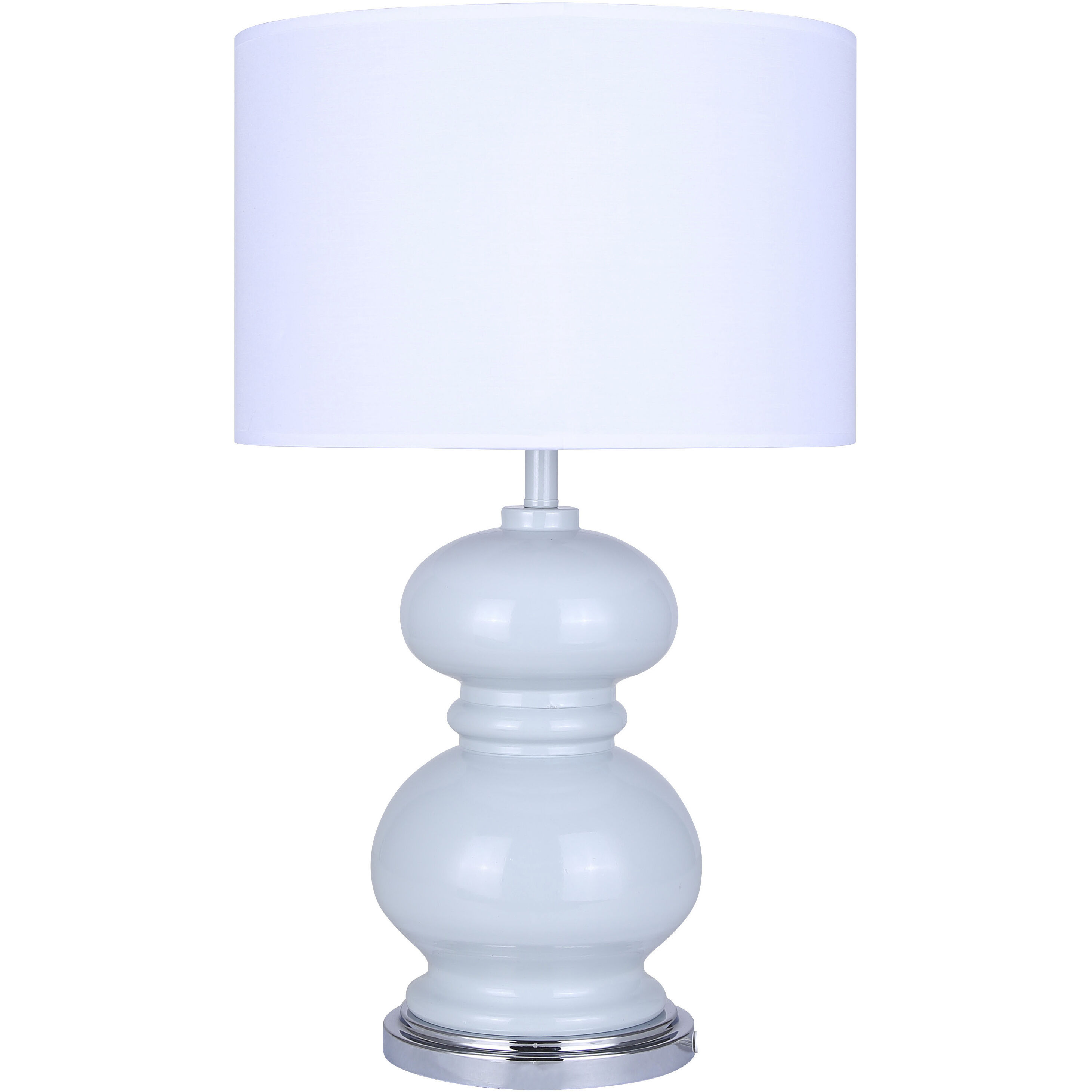 Biely 22.75 inch 100.00 watt Light Blue Table Lamp Portable Light