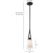 Madison 1 Light 5 inch Oil Rubbed Bronze Pendant Ceiling Light