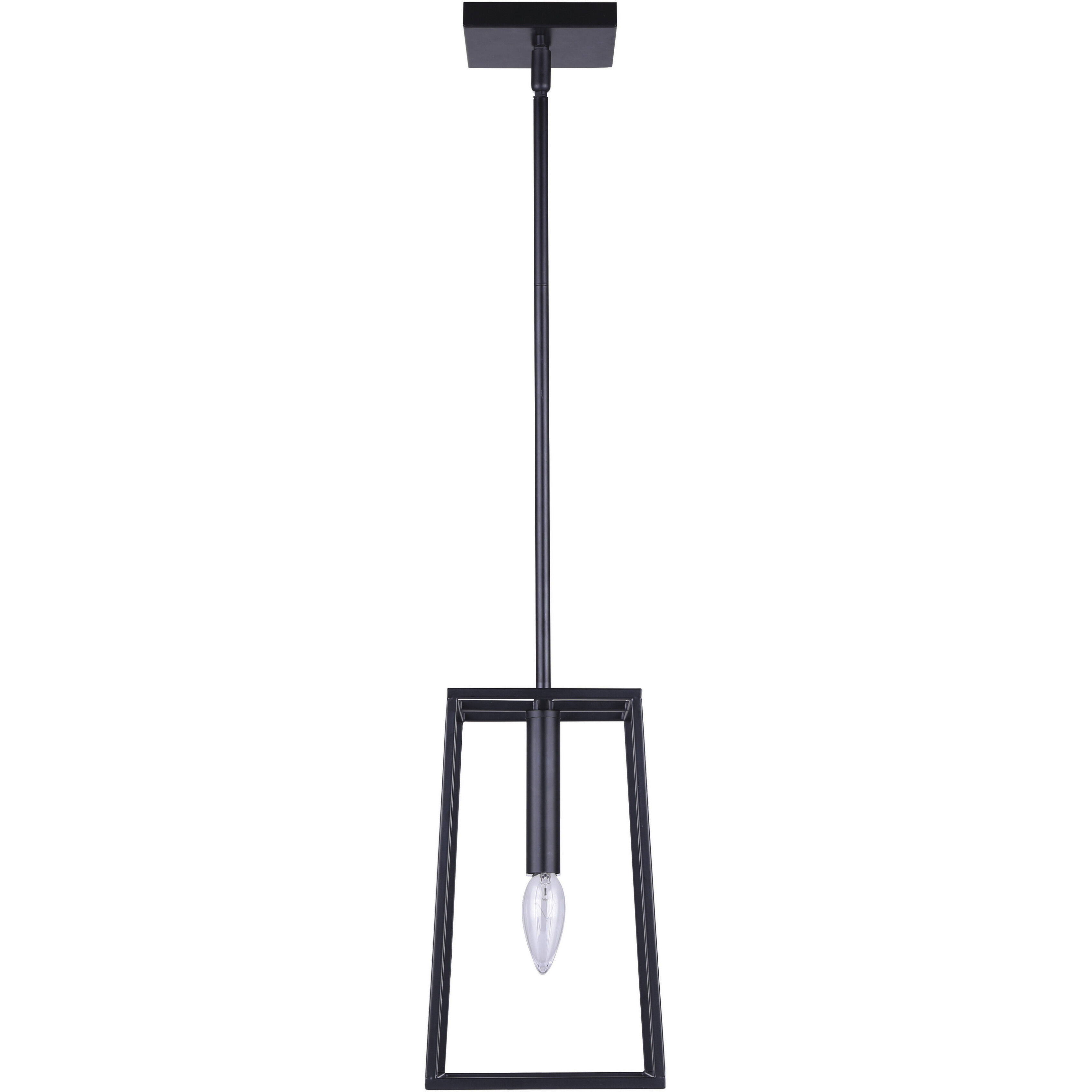Madison 1 Light 6.5 inch Black Pendant Ceiling Light