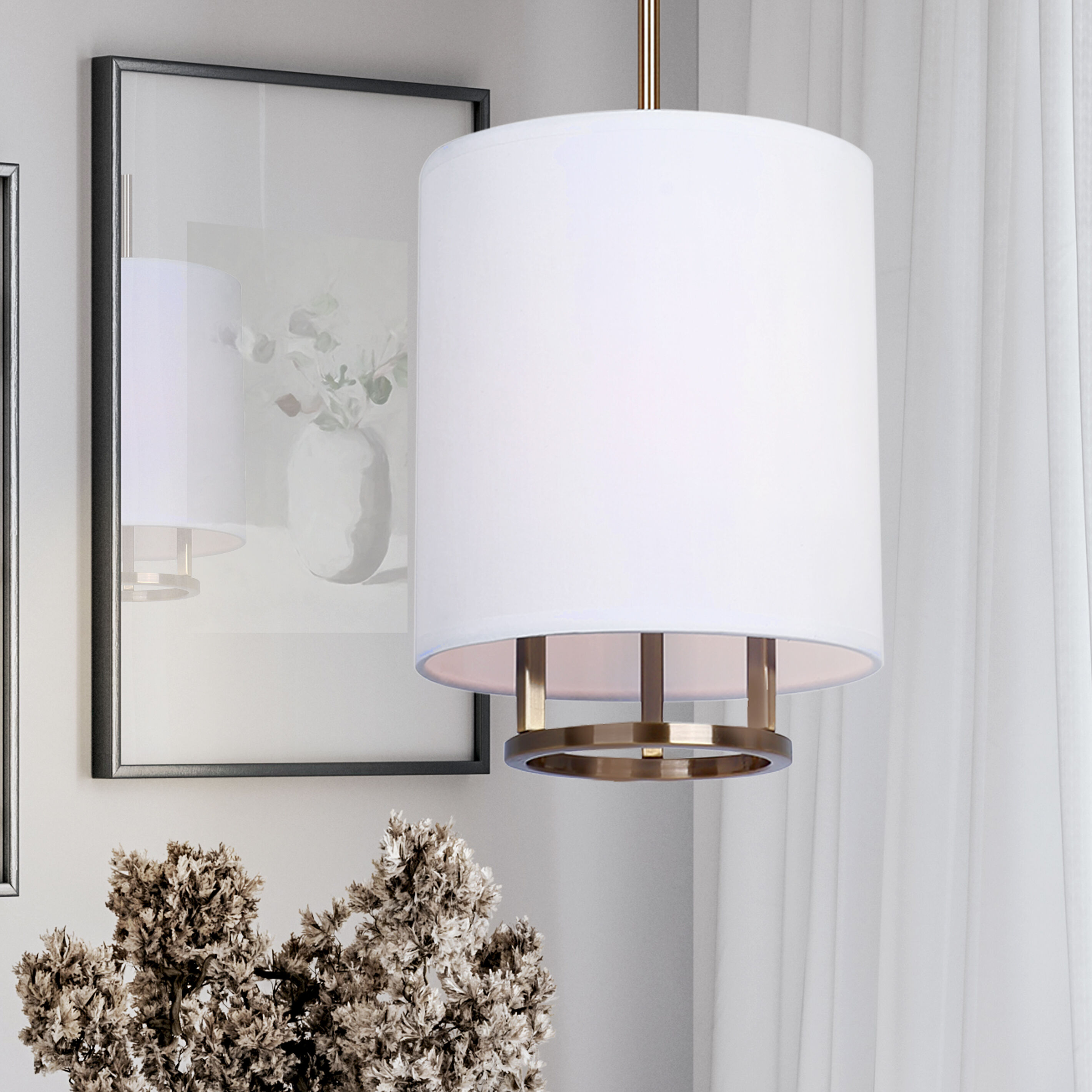 Bonnie 1 Light 8 inch Gold Pendant Ceiling Light