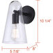 Luisa Sconce Wall Light in Black