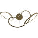 Zuri LED 33 inch Gold Chandelier Ceiling Light