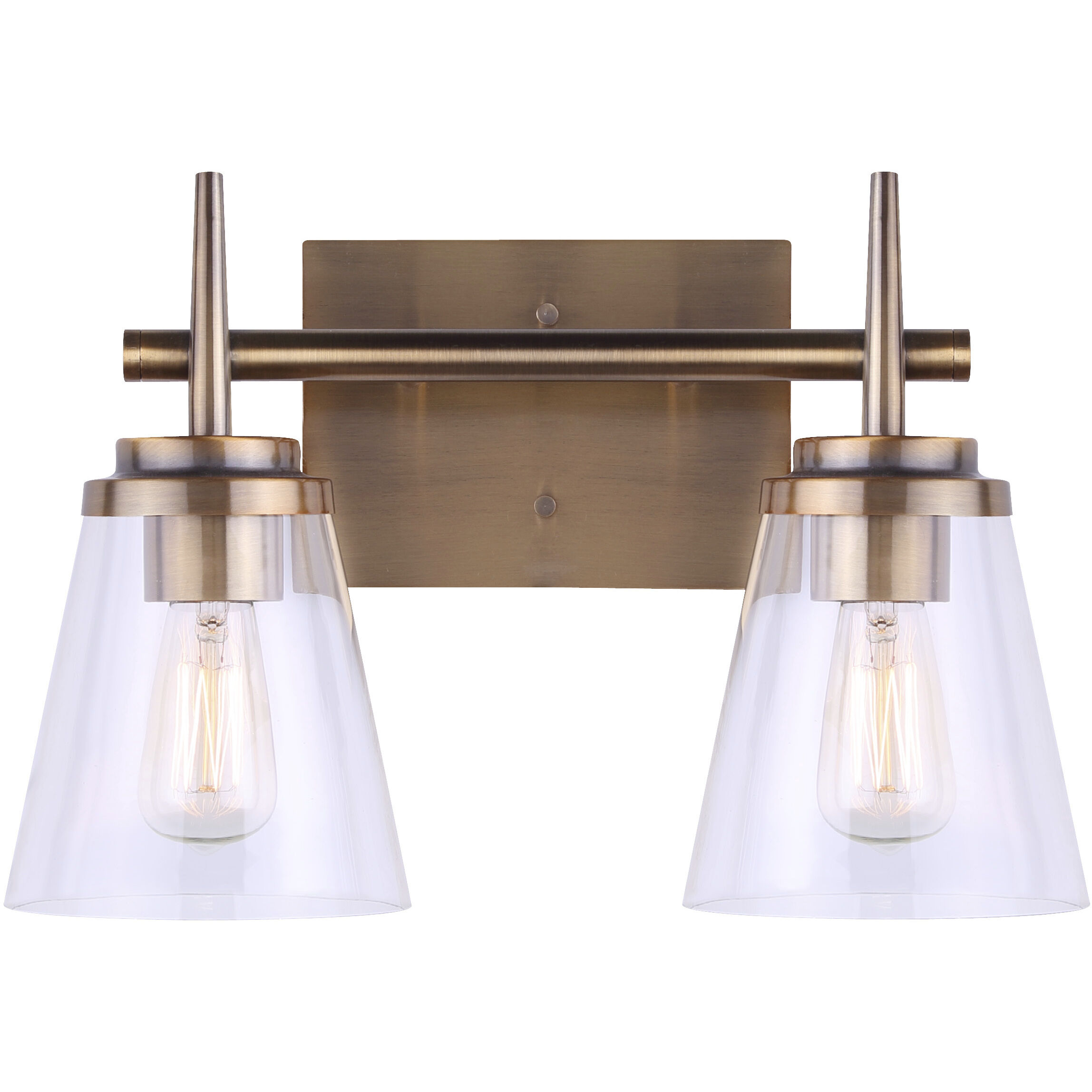 Madison 2 Light 15 inch Gold Vanity Light Wall Light