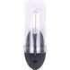 Madison 1 Light 7 inch Black Vanity Light Wall Light